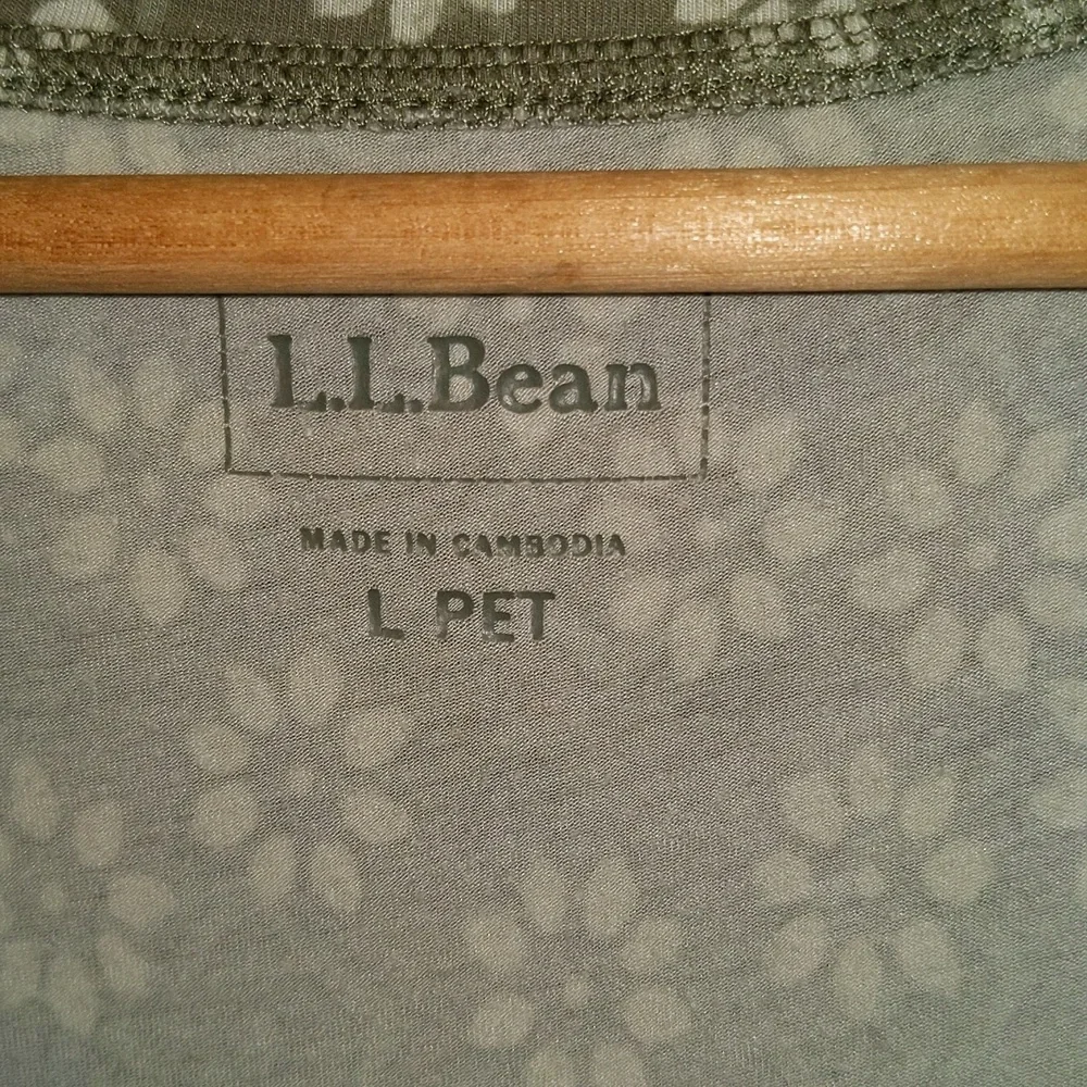 LLBean Size L Pet Sleeveless One Piece Floral Print Dress - Picture 3 of 11